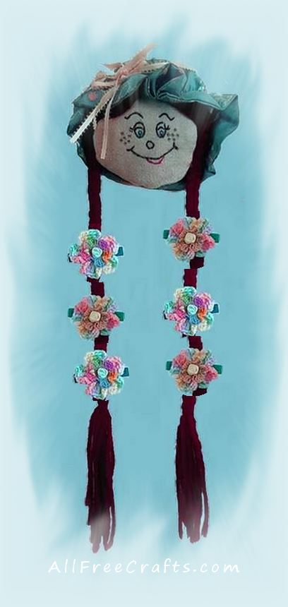bonny barette holder with hibiscus hair clips