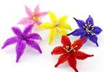 bumpy chenille stems in star shapes