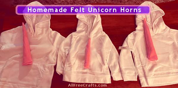 homemade unicorn horns