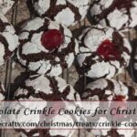 chocolate crinkle cookies baked for Christmas
