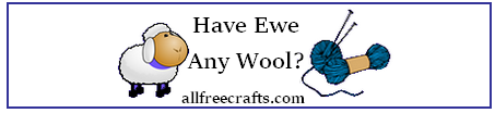 Have Ewe Any Wool quote label for mini yarn skein