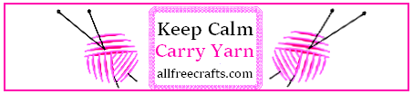 Keep Calm, Carry Yarn miniature printable label