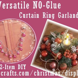 two item curtain ring garland