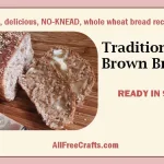 no-knead brown bread