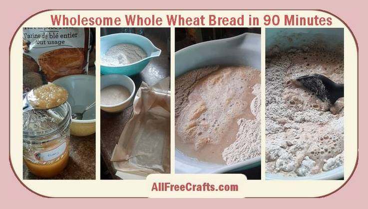 preparing 90 minute brown bread for baking