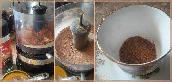 blending swiss mocha instant coffee mix