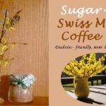 sugar free swiss mocha coffee mix in a jar then served in a cup