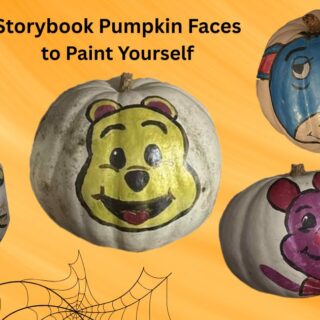 storybook faces to paint on pumpkins for fall or Halloween