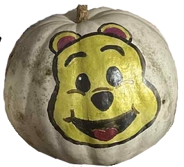 winnie the pooh painted pumpkin