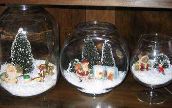 christmas glass bowl display