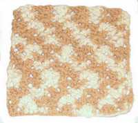 coffee cream dishcloth