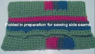 prepare bag for side seams