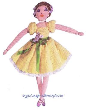 crochet pattern ballerina doll