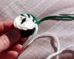 Sewing an eye together