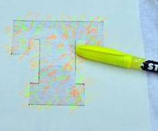 scribbled letter