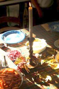 thanksgiving table