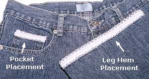 denim ribbon